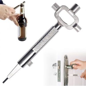 Clé de ConstructionPasse PartoutUniverselle Clef Carré Alliage de ZincMulti Locksmith ToolClef Passe PartoutClé Darchitect118