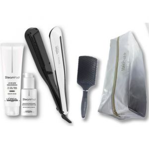 Loral Steampod V3 + Produits cheveux fins + Trousse Hairprice + Brosse
