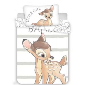 Parure lit Housse de couette réversible walt disney BAMBI 100x135cm 100% coton bébé