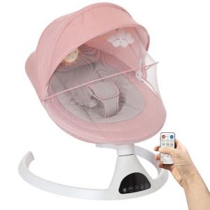 Balancelle bébé électrique  5 vitesses de balancementmusique Bluetooth Transat bebe 3 en 1