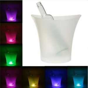 5L 7 Couleurs LED RVB Lumière Changeante Seau À Glace Champagne Vin Boissons Boissons De Froid de la Bière Bar Parti Outils @HYS