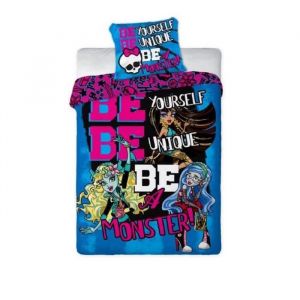 parure housse de couette monster high dim : 160 x 200 cm et 1 taie doreiller 70 x 80 cm