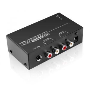 Pr&eacute;amplificateur Phono Ultra-Compact avec entr&eacute;e et sortie Rca Interfaces TRS 1/4 pouces pr&eacute;amplificateur de platine PP400