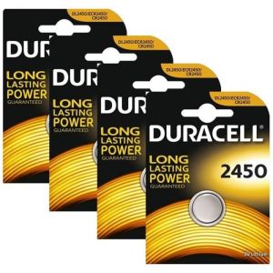 4 piles Duracell CR2450 3V Lithium pile &agrave; pile 2450 DL2450 K2450L