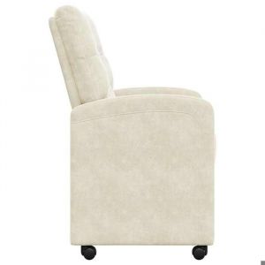 TOP 2026 Chaises de Salle &agrave; Manger avec Roues avec des roues 2 pcs - 2 PLACES - Meuble de cuisine - Cr&egrave;me - 58x67x97 cm ccc1860