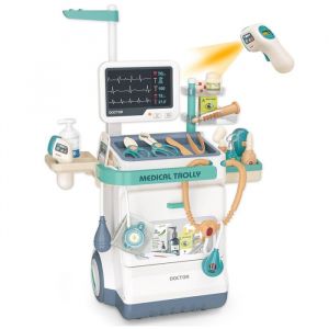 Coffret Docteur Jouet - Chariot Medical Mobile pour Enfants