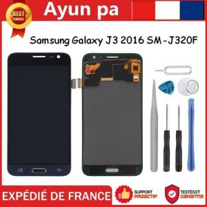 Complte écran tactile LCD pour Samsung Galaxy J3 2016 J320F J320FN Noir Vitre Tactile