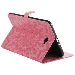 Samsung Galaxy Tab A 10.1 Coque (Tab A6 10.1) T580 avec Support Etui PU Cuir Tablette Housse Galaxy Tab A 10.1 Pink