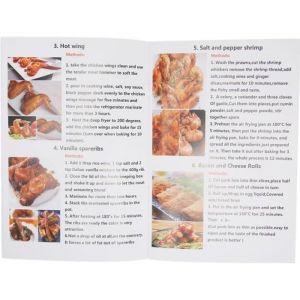 Tbest Livre de recettes pour friteuse à air Livre de Recettes de Friteuse à Air avec Images 32 Recettes de Recettes table lutrin