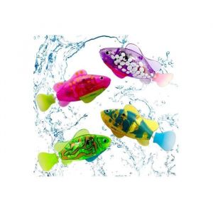 Jouet de bain - Robo Fish - 4pcs - PVC - Nage r&eacute;aliste - Pour b&eacute;b&eacute;s et animaux de compagnie