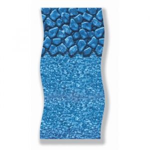 Liner pour piscine hors-sol ronde - Swimline - modèle Boulder - Finition Overlap
