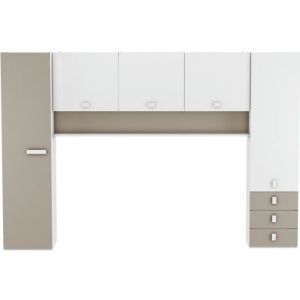 Pont de rangement - Meuble de rangement pour lit enfant - 304 x 203 x 535 cm
