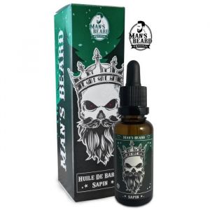 Huile de Barbe - Mans Beard - Sapin - 30ml - 98% Ingrédients Naturels - Nourrit et Hydrate