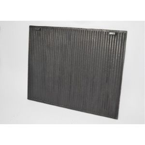 SEZAM plaque décorative en fonte pour habillage de cheminée Plaque de cheminée durable Plaque de four en fonte - 465 x 35 cm