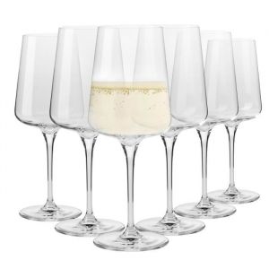 Verres Krosno pour vin blanc et mousseux | Lot de 6 | 400 ML