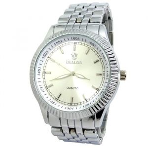 MONTRE HOMME BLANC ARGENT XL ROND BOSS GRAND BIG DADDY ACIER TOP ID&Eacute;E CADEAU TOP