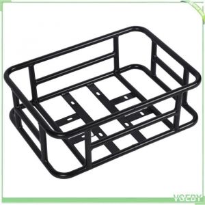 Panier de V&eacute;lo Arri&egrave;re  Panier &agrave; v&eacute;lo pour Porte-Bagages arri&egrave;re Panier V&eacute;lo M&eacute;tal Noir Abilityshop
