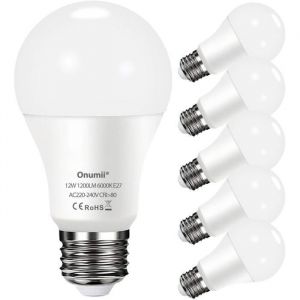 Ampoule LED E27 12W  blanc froid 6000K grand culot &agrave; vis A60 E27 220-240V - paquet de 6