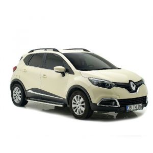 Rails de Toit Barres Set Cross Rail TURTLE CROWN pour RENAULT CAPTUR J87 2013 2014 2015 2016 2017 2018 2019 (SUV) Noir