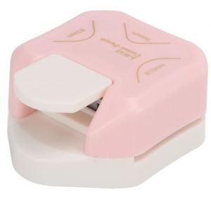 SALUTUYA Perforatrice Dangle 3 en 1 R4 R7 R10mm pour papier cartonn&eacute; A4 coin arrondi portable