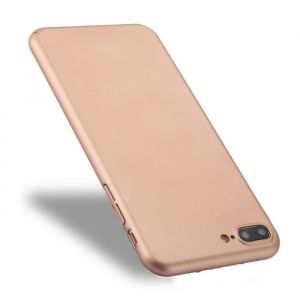 Coque Rigide iPhone 8 Plus 7 Pour et Enti&egrave;rement Envelopp&eacute; Housse De Protection PC &Agrave; Couvercle Arri&egrave;re Or