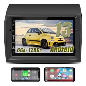 AWESAFE Autoradio 4G Android 13 pour Fiat Ducato Peugeot Boxer 6Go+128Go 7 écran Tactile avec Carplay Android Auto