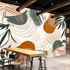 Lignes Boh&egrave;mes Abstraites Papier Peint Intiss&eacute; Tapisserie Murales Panoramique 3D Enfant Adulte Poster Murales 400x280Cm