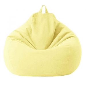 AMOUNE Housse de pouf Sans Remplissage 80x90cm - Sans Remplissage Pouf dintérieur/extérieur - Housse Lavable