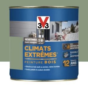 Peinture bois extérieur Climats Extrêmes RAL 6021 Vert provence satin 05L V33