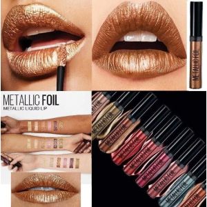 Rouge &agrave; l&egrave;vres - Gemey Maybelline - 90 Trident (Or) - Liquide MAT - M&eacute;tallis&eacute; - Couleur intense