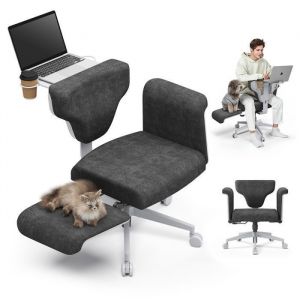 Chaise Multi-postures Avec Accoudoirs NEWTRAL FB-DG Freedom-X - Gris Fonc&eacute;