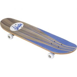 Skateboard - WDK PARTNER - A2301084 2808NEW2 - Bleu - Motifs colorés - 8 ans - Extérieur - Enfant - Mixte
