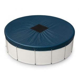 Bâche Piscine Ronde 6.2 m 140 g/m² - Bache Hivernage Piscine Hors Sol - Filet dÉcoulement 35 x 35 cm Cordon de Serrage