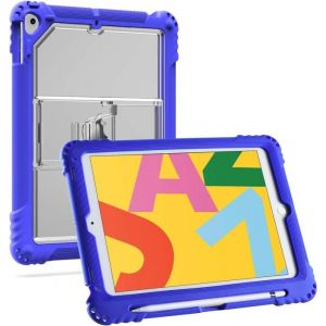 Coque Enfant pour iPad  9.7Pouces Étui Antichoc pour iPad 6iPad 5iPad Air 2iPad Air 1iPad Pro 1Résistante en SiliconeBLEU