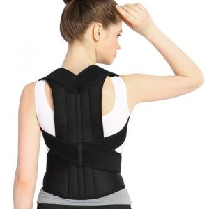 BORLAI® Correcteur de Posture Ceinture Maintien de Dos Réglable et Confortable Support de Dos et l’épaule Soulager Douleur  M