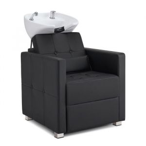 BarberPub Fauteuil de coiffure avec lavabo  fauteuil de lavage inclinable Fauteuil de lavage W8010BK