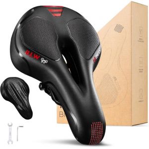 YOUNGDO Selle Velo Selle de Vélo Gel Ergonomique avec Boule dAmortisseur à Double Ressort pour Bicyclette VTT Vélos de Montagne
