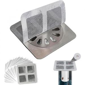 Lot de 40 Pi&egrave;ces Attrape-Cheveux Jetables pour DoucheSmavles Filtre Cheveux Douche et Baignoire Filtre evier Cuisine Attrape