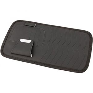 &Eacute;tui CD de voiture support CD de pare-soleil de voiture poche de rangement de pare-soleil (noir)