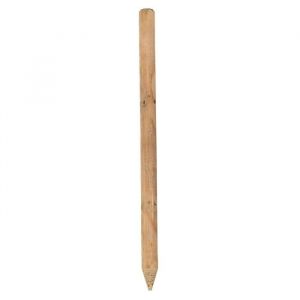 Poteaux Ronds en bois imprégnés fraisées - [MARQUE] - 120cm x 6cm - Brun - Durée de vie 15-20 ans