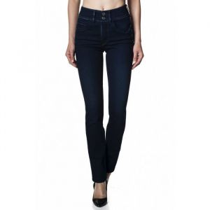 Jean - Salsa - Push In Secret - Ultra Dark - Taille Haute - Femme