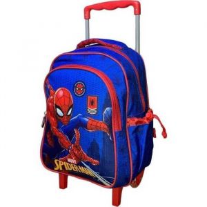 SPIDER-MAN-SPIDERMAN TROLLEY-CARTABLE A ROULETTES SCOLAIRE-31X24X15 CM.MATERNELLE.