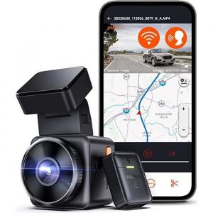 VANTRUE Element-1 Mini 2.7K Dashcam Voiture WiFi GPS Caméra Embarquée HDR 1440P Contrôle sans Fil & Vocale Mode Parking du