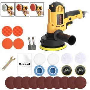 Polisseuse Voiture - 700W Lustreuse Polisseuse Voiture - 600-3700 tr-min - avec Poign&eacute;e Amovible et Accessoires - 50-60 HZ