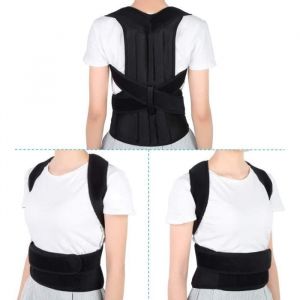 Correcteur de Posture Ceinture Maintien de Dos R&eacute;glable Redresse Dos Support de Dos et l&rsquo;&eacute;paule Soulager douleurs du cou