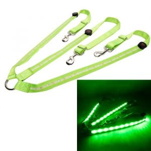 Harnais Thoracique LED Harnais pour ChevauxLED Spot Lumineux Harnais pour Chevaux Sangle Thoracique pour Environnement SombreVert