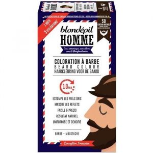BLONDEPIL HOMME COLORATION A BARBE CHATAIN  NATUREL - Barbe & Moustache - Kit 3 utilisations