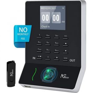 Pointeuse NGTeco W2 WiFi Biom&eacute;trique &agrave; Empreinte Digitale pour PME