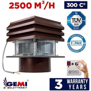 Aspirateur De Fumée Extracteur Pour Cheminée rond 30 cm Aspire-Fumée Électrique Ventilateur Daspiration 300 mm Pour Barbecue