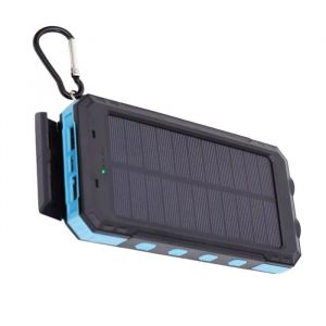 A Batterie Externe Solaire 7000mAh Solar Power Bank Chargeur Batterie Externe Universelle Portable USB avec Lumi&egrave;res LED et